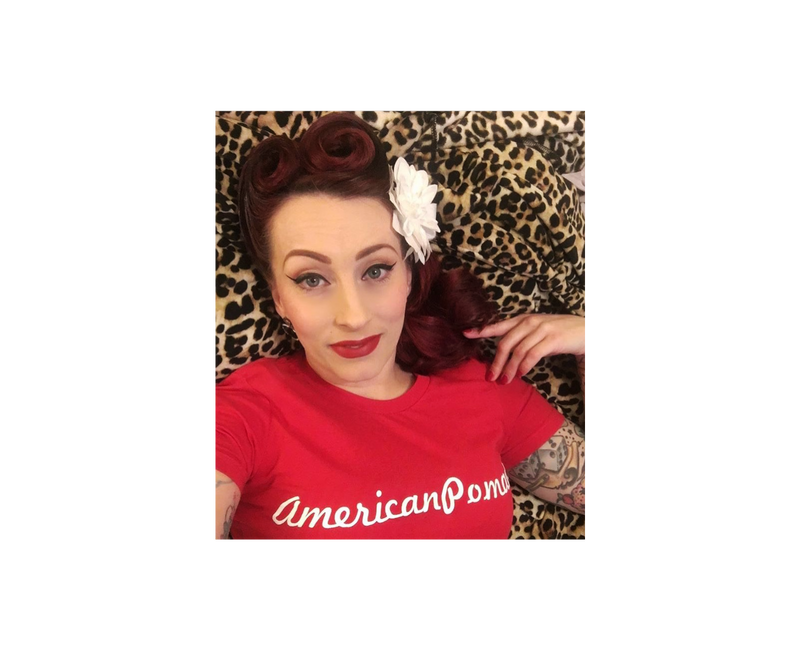 American Pomade Ladies Classic Red T-Shirt
