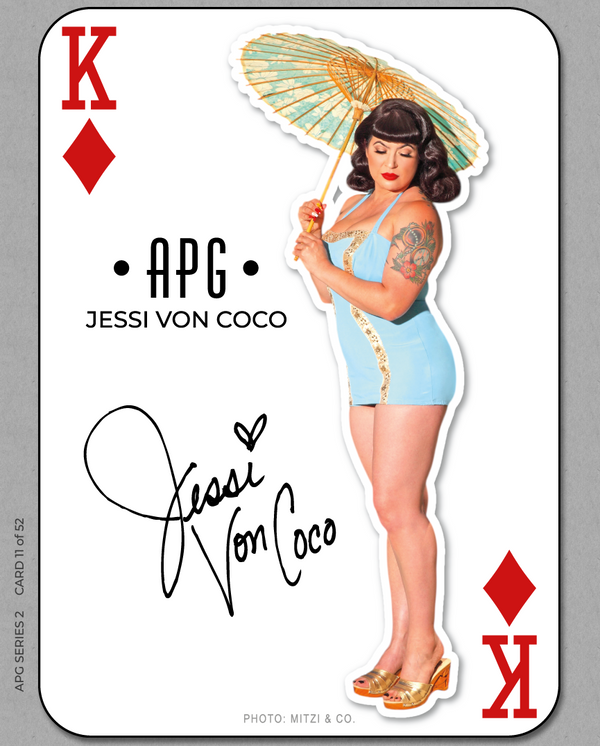52 Card Pinup - Card 11 - Jessi Von Coco - King of Diamonds