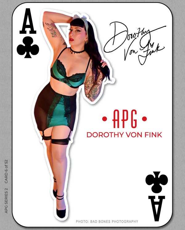 52 Card Pinup - Card 6 - Dorothy Von Fink - Ace of Clubs