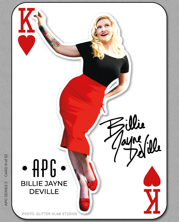 52 Card Pinup - Card 9 - Billie Jayne DeVille - King of Hearts