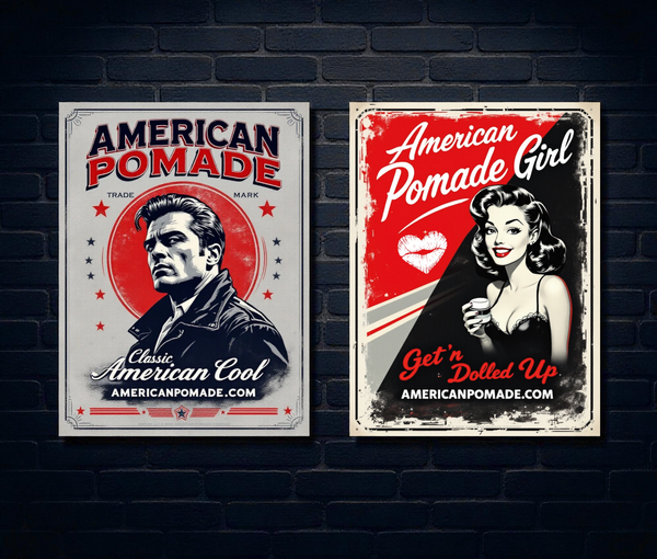 American Pomade Retro Poster Combo · 2025