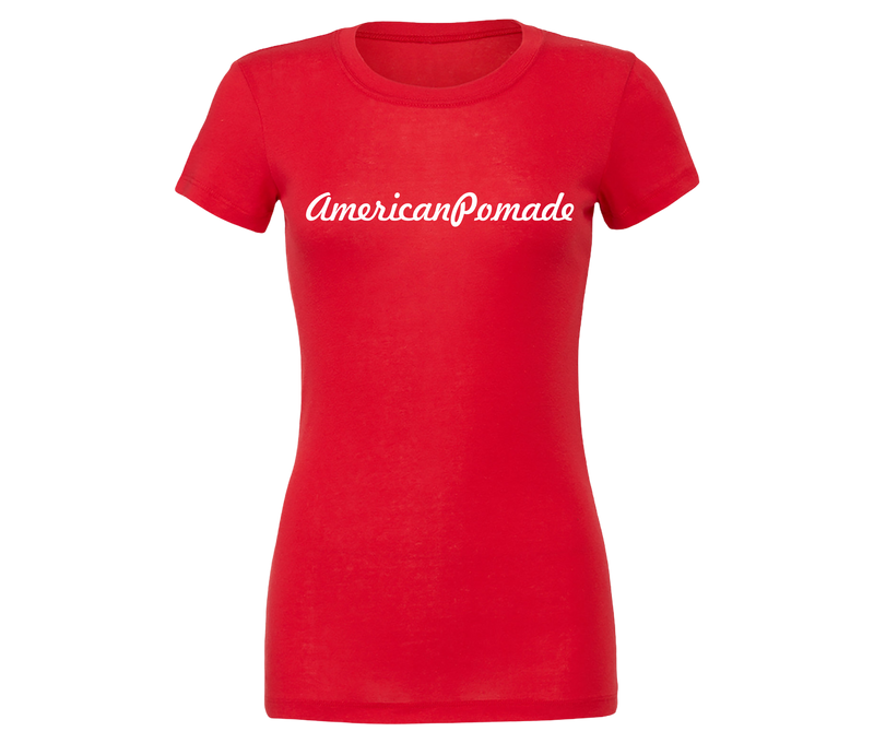 American Pomade Ladies Classic Red T-Shirt