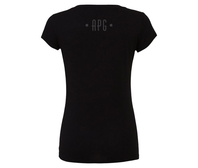 American Pomade Girl · JETT Black T-Shirt